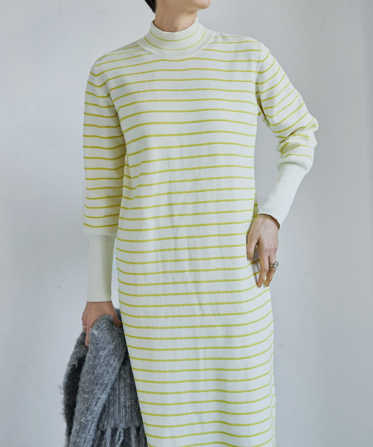 着用イメージ 167cm アイボリーミックス 02サイズ 