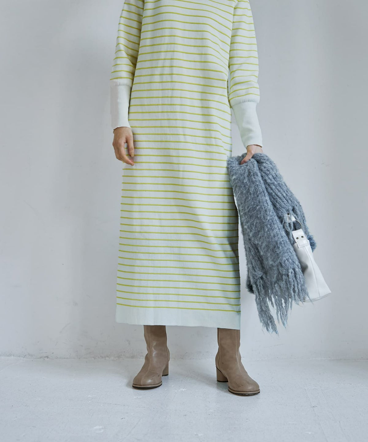 着用イメージ 167cm アイボリーミックス 02サイズ 