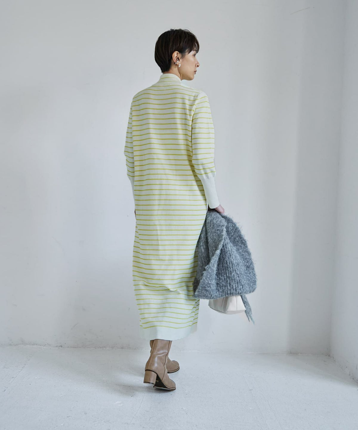 着用イメージ 167cm アイボリーミックス 02サイズ 