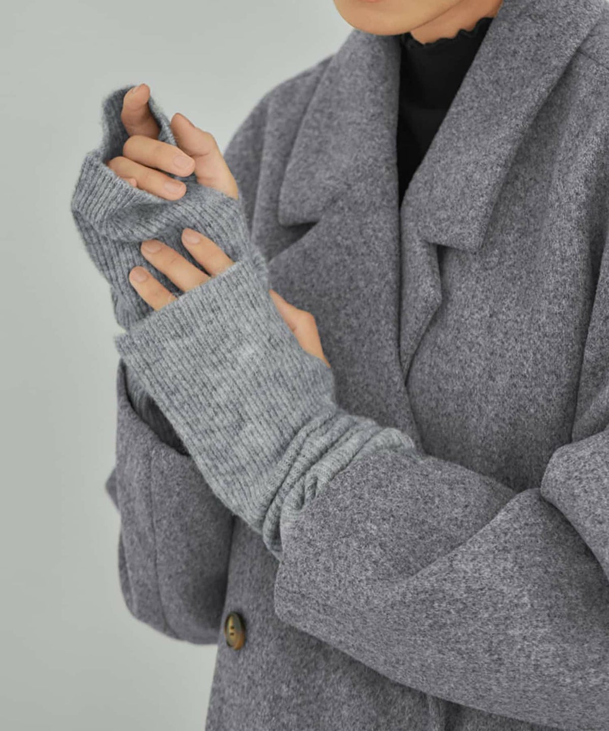 着用イメージ ライトグレー