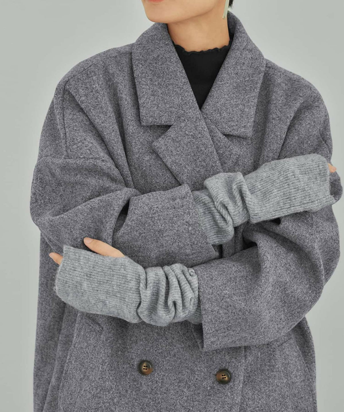 着用イメージ ライトグレー