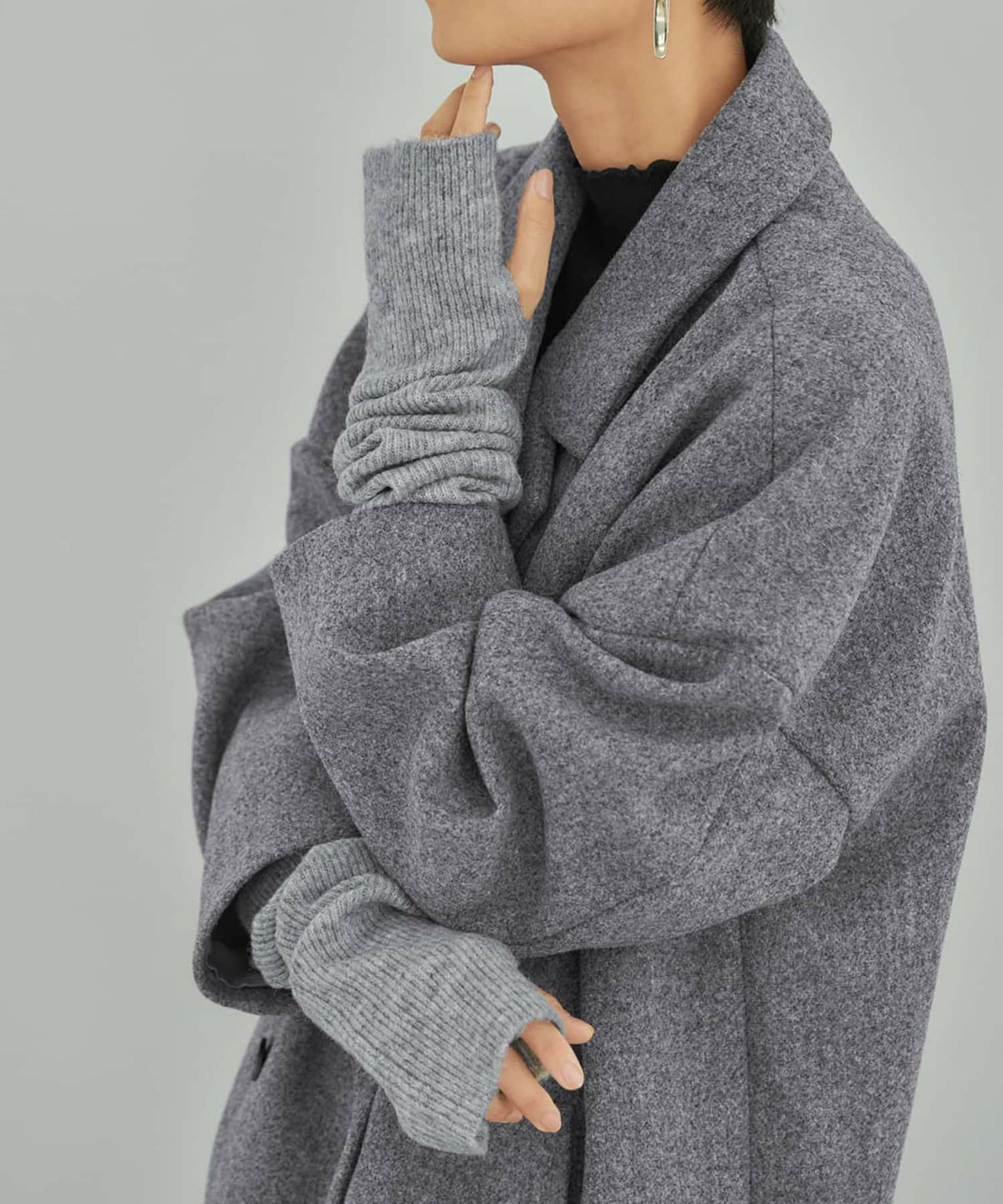 着用イメージ ライトグレー