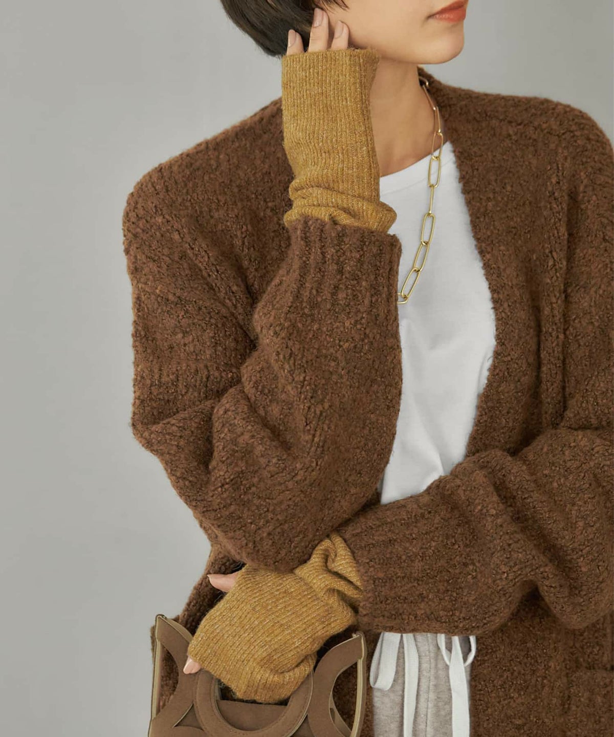 着用イメージ ダークイエロー