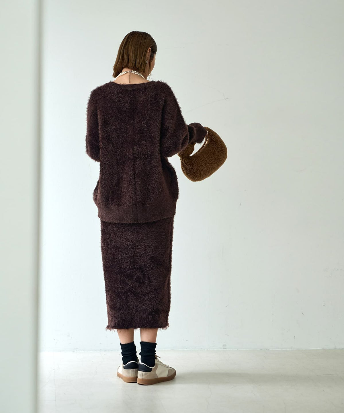 着用イメージ 166cm Sサイズ ダークブラウン