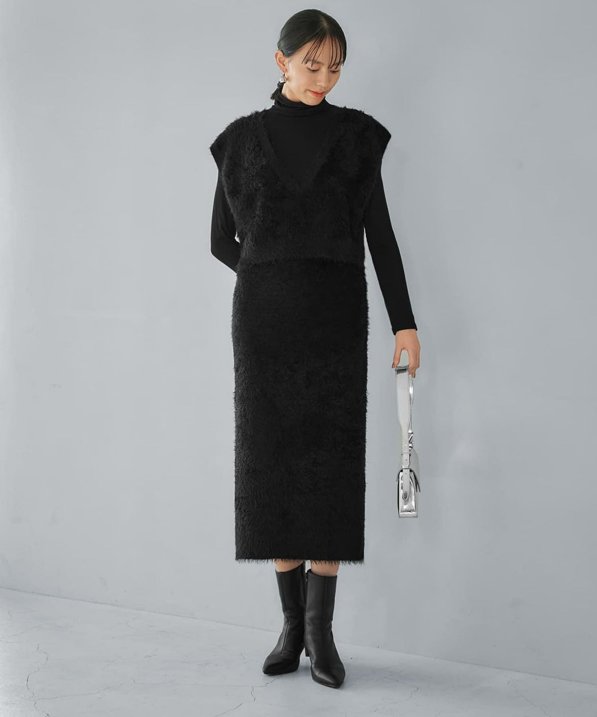 着用イメージ 168cm Sサイズ ブラック