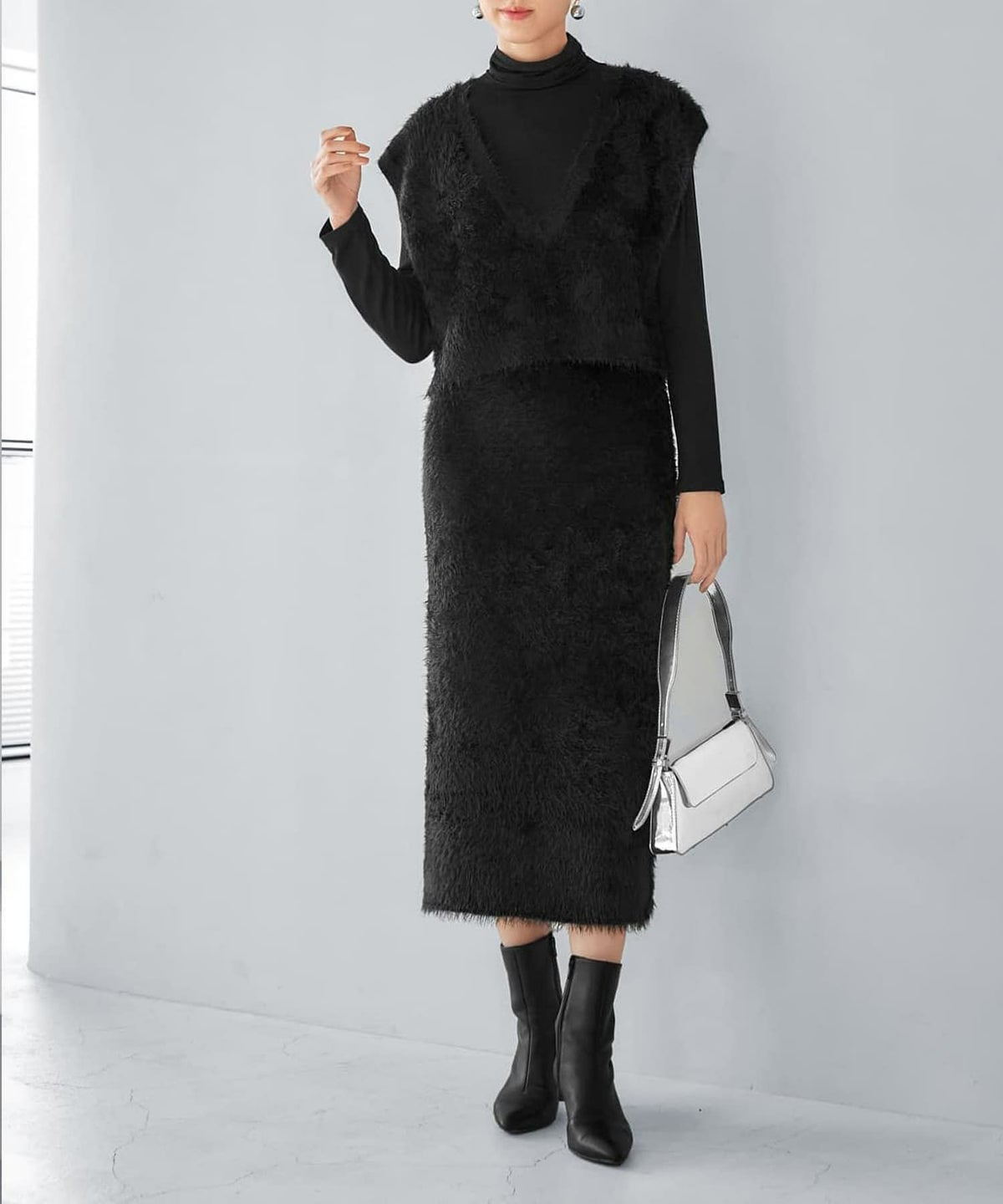 着用イメージ 168cm Sサイズ ブラック