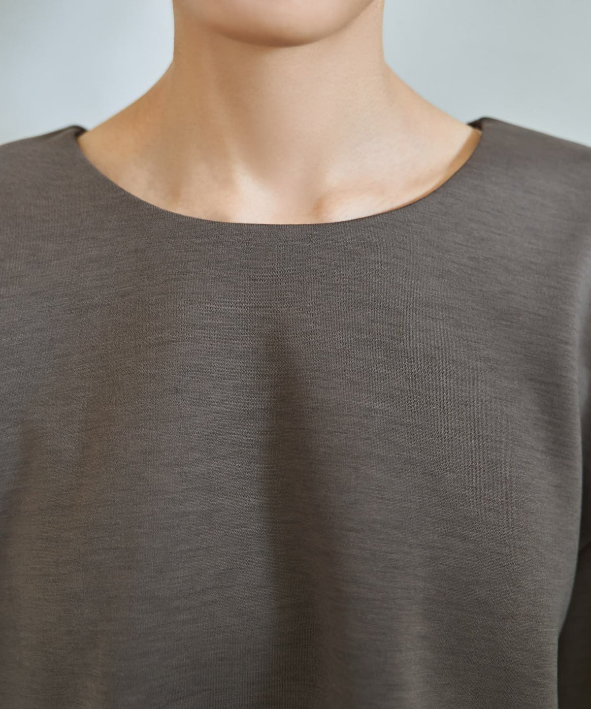 着用イメージ 167cm ココアグレー