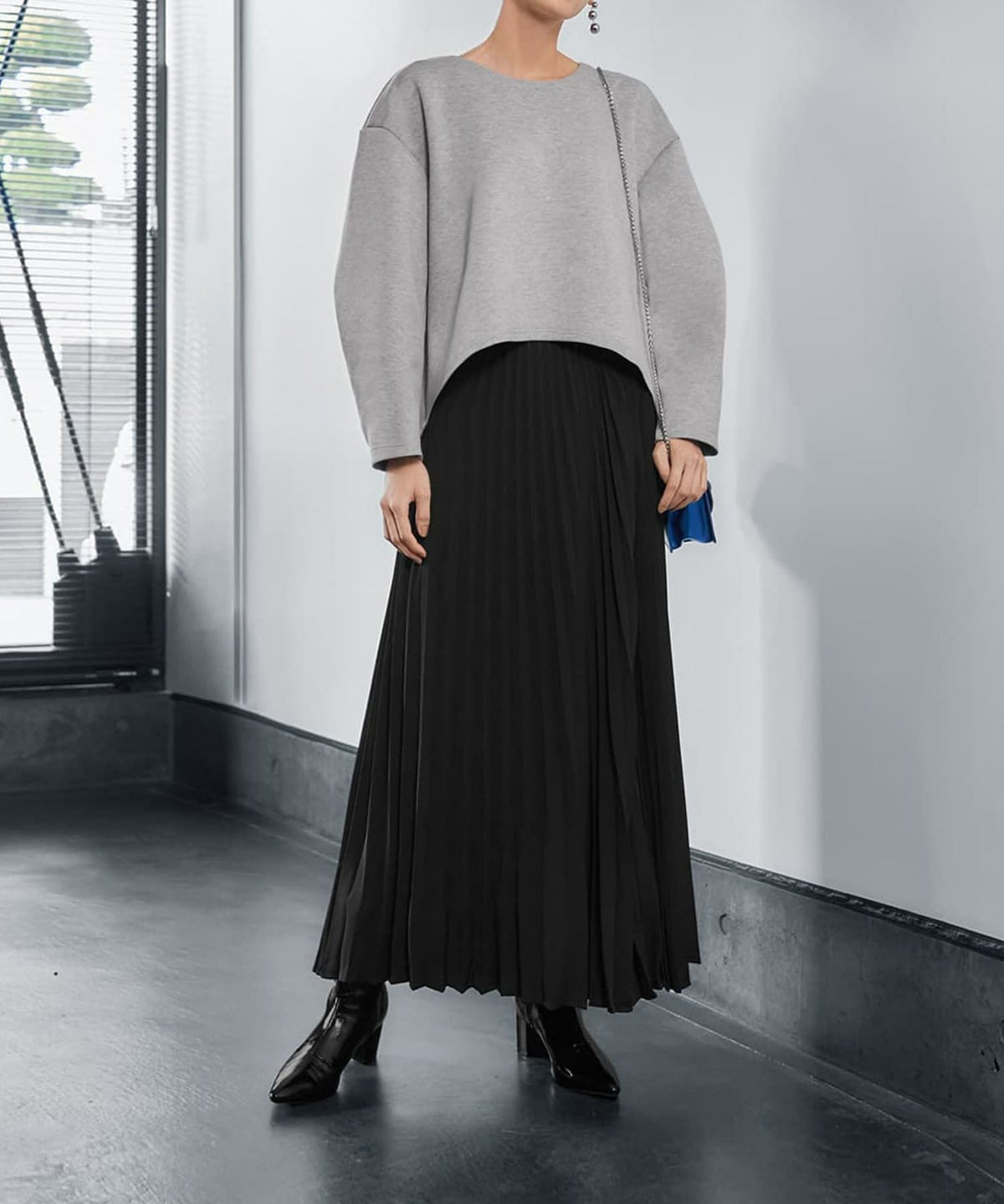 着用イメージ 165cm ココアグレー