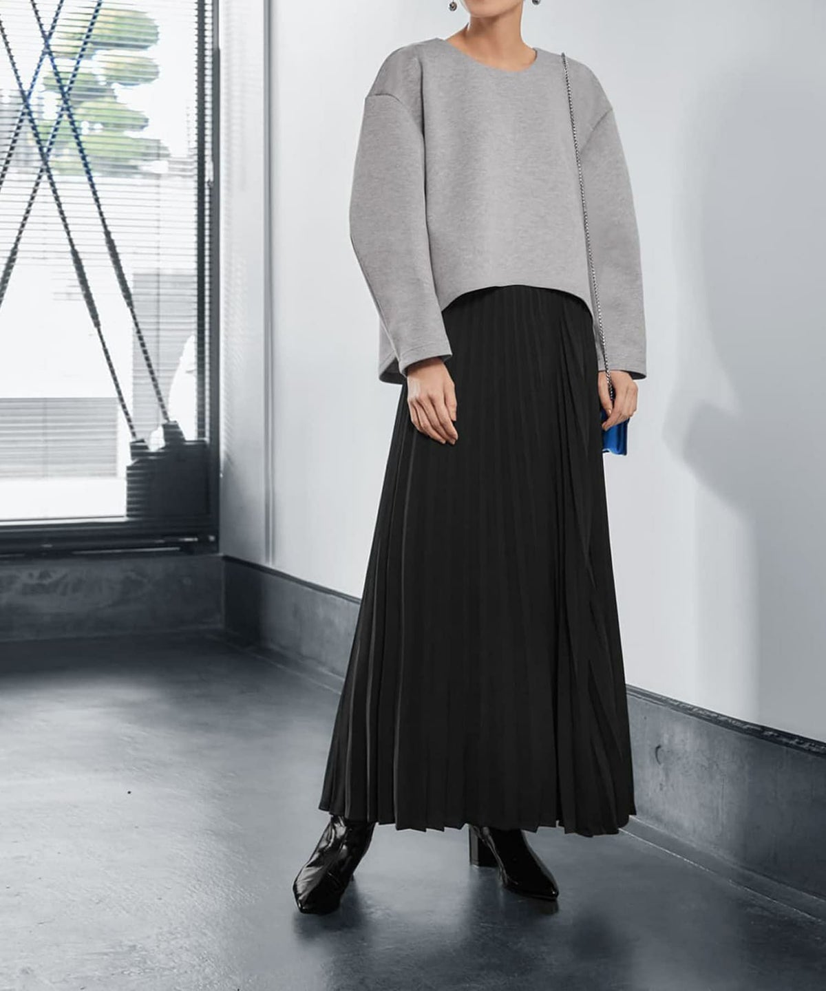 着用イメージ 165cm ライトグレー