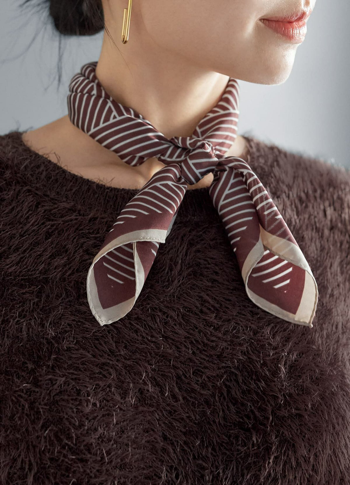 着用イメージ 168cm ブラウン