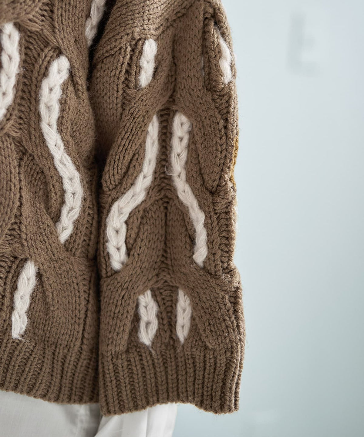 着用イメージ 166cm マスタードブラウン