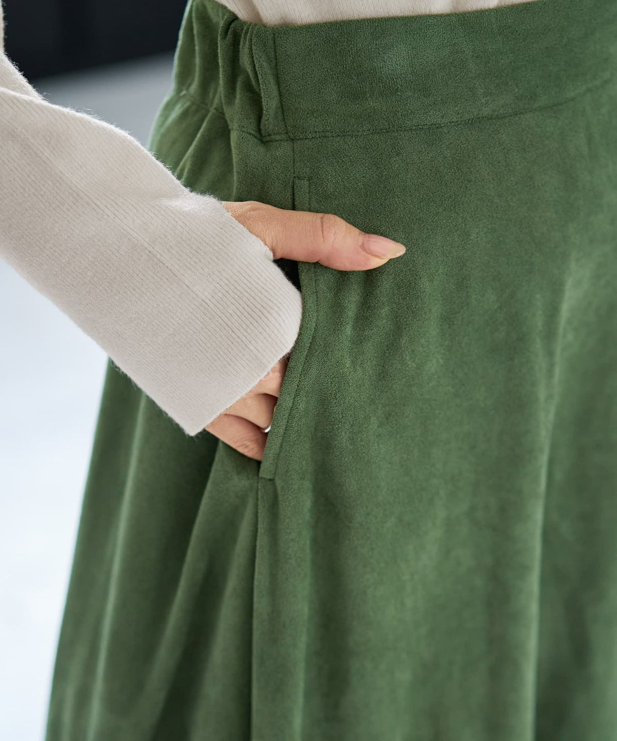 着用イメージ 166cm グリーンティー 02サイズ