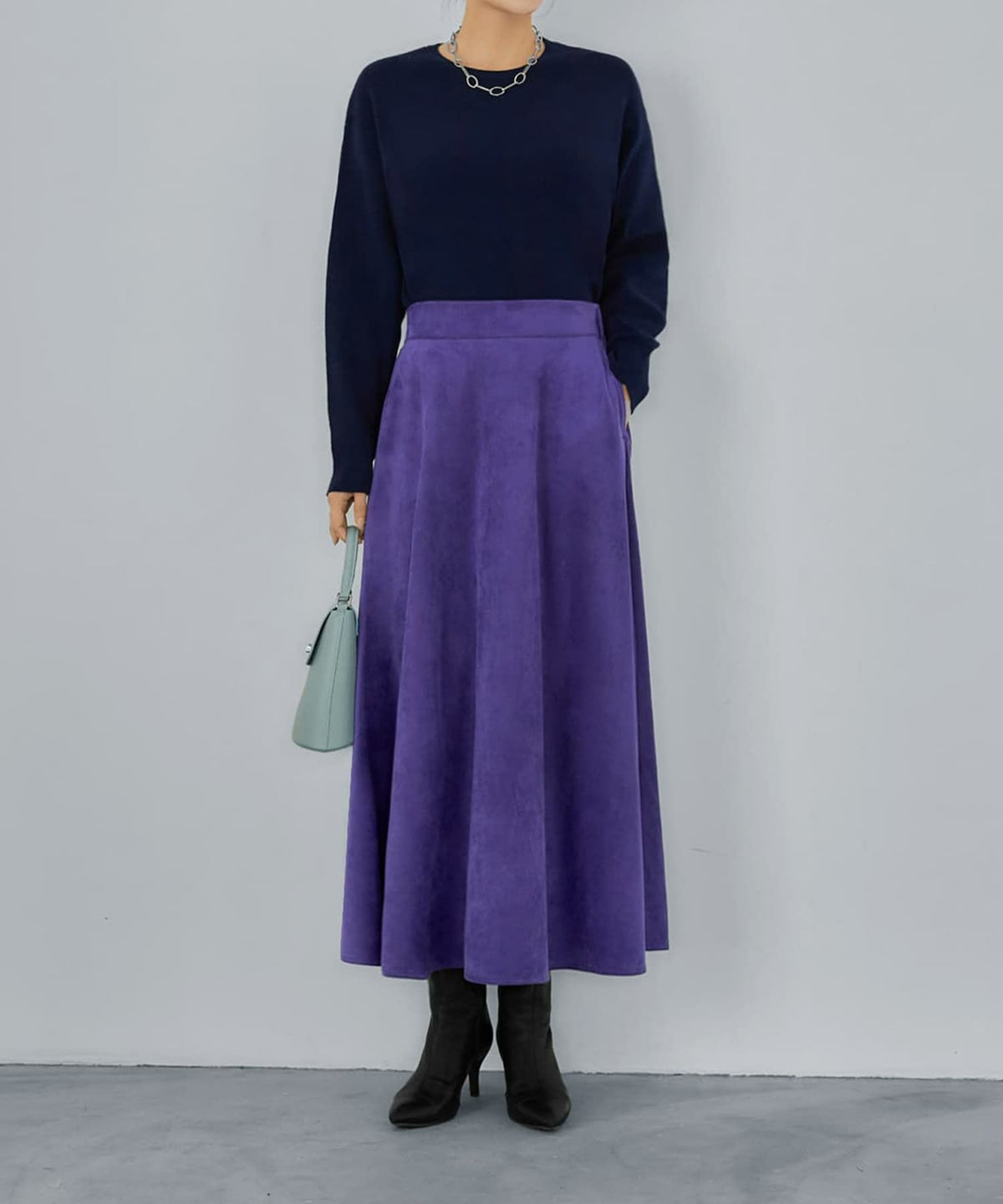 着用イメージ 165cm パープル 02サイズ