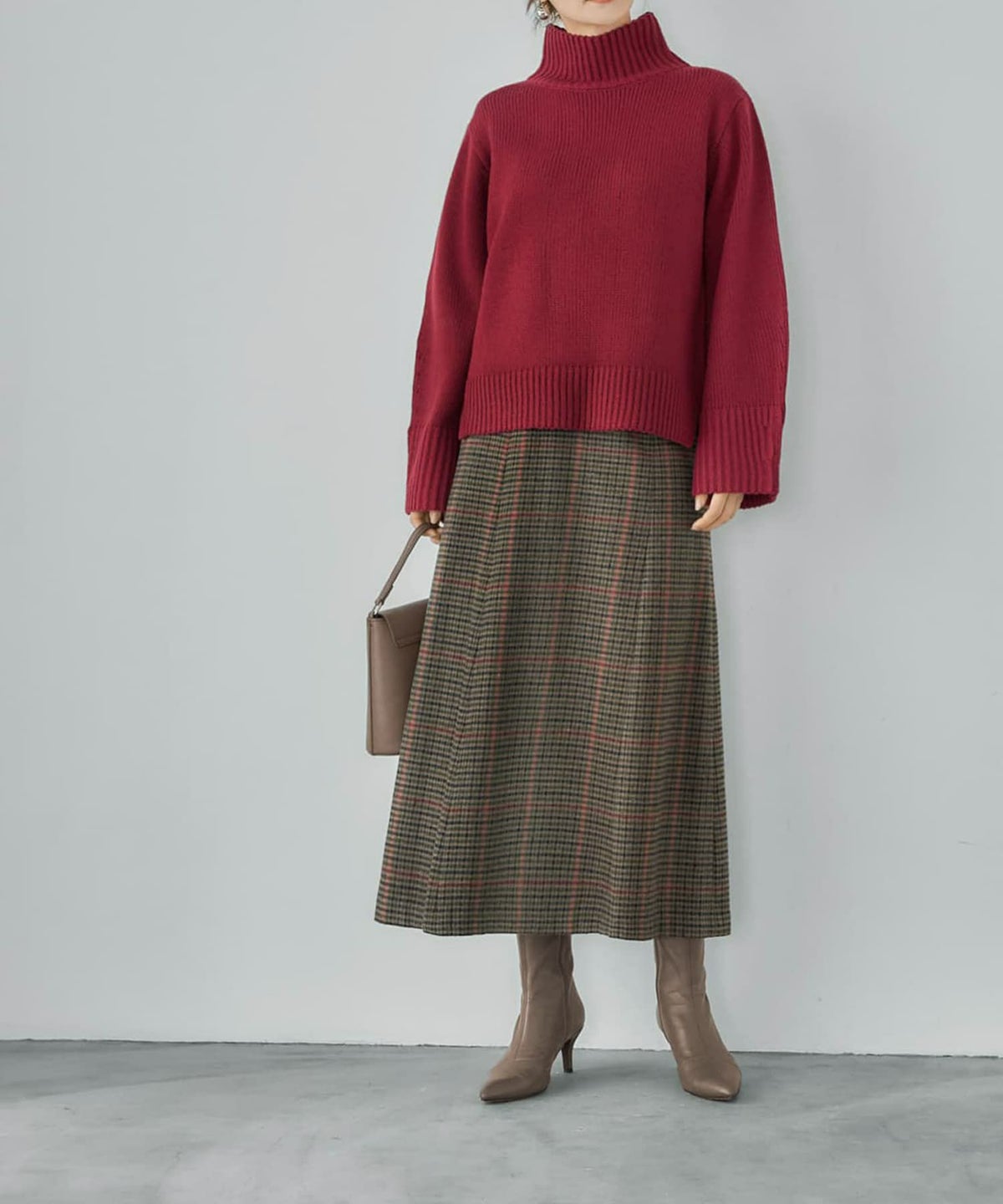 着用イメージ 165cm ベージュミックス 02サイズ