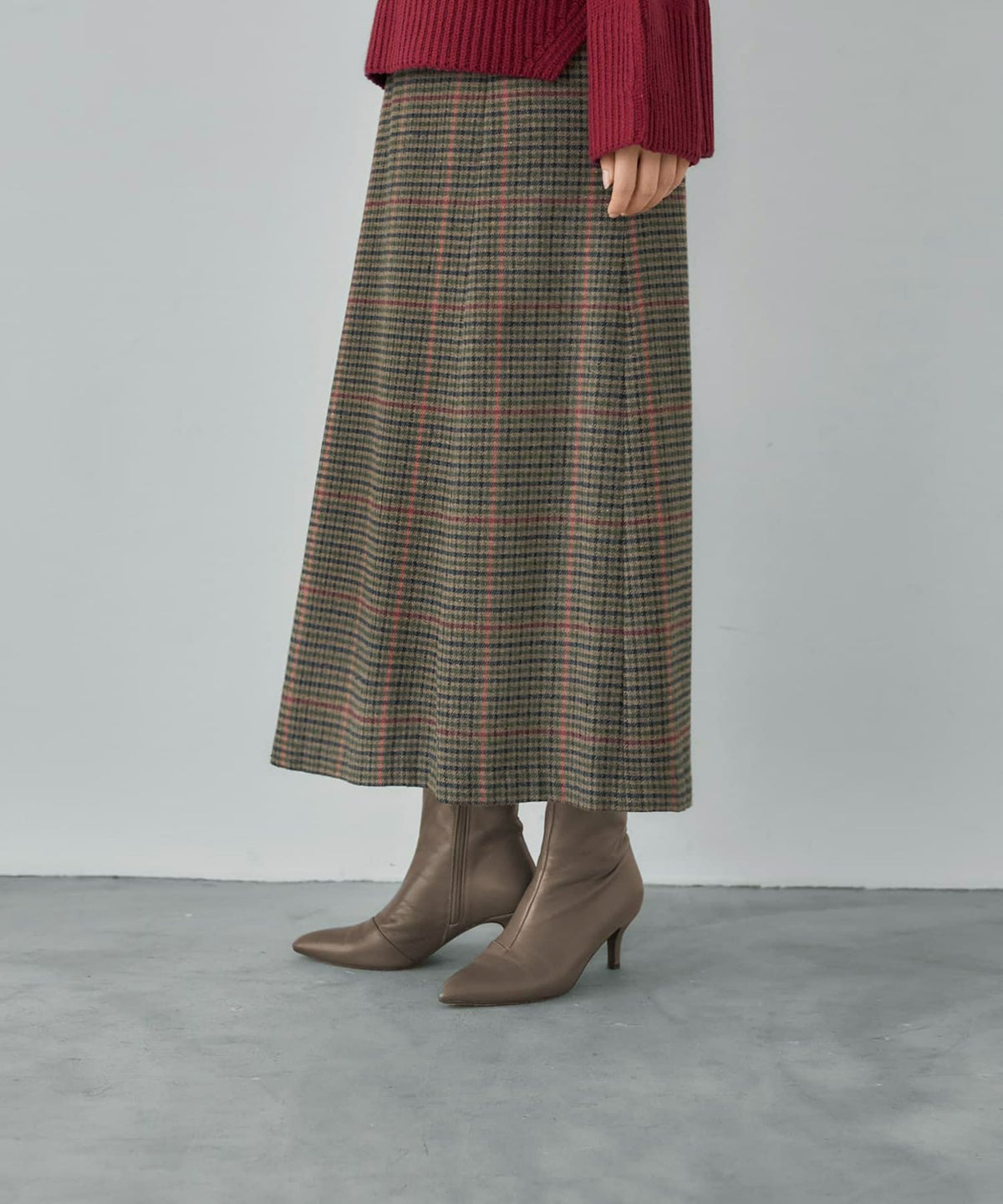 着用イメージ 165cm ベージュミックス 02サイズ