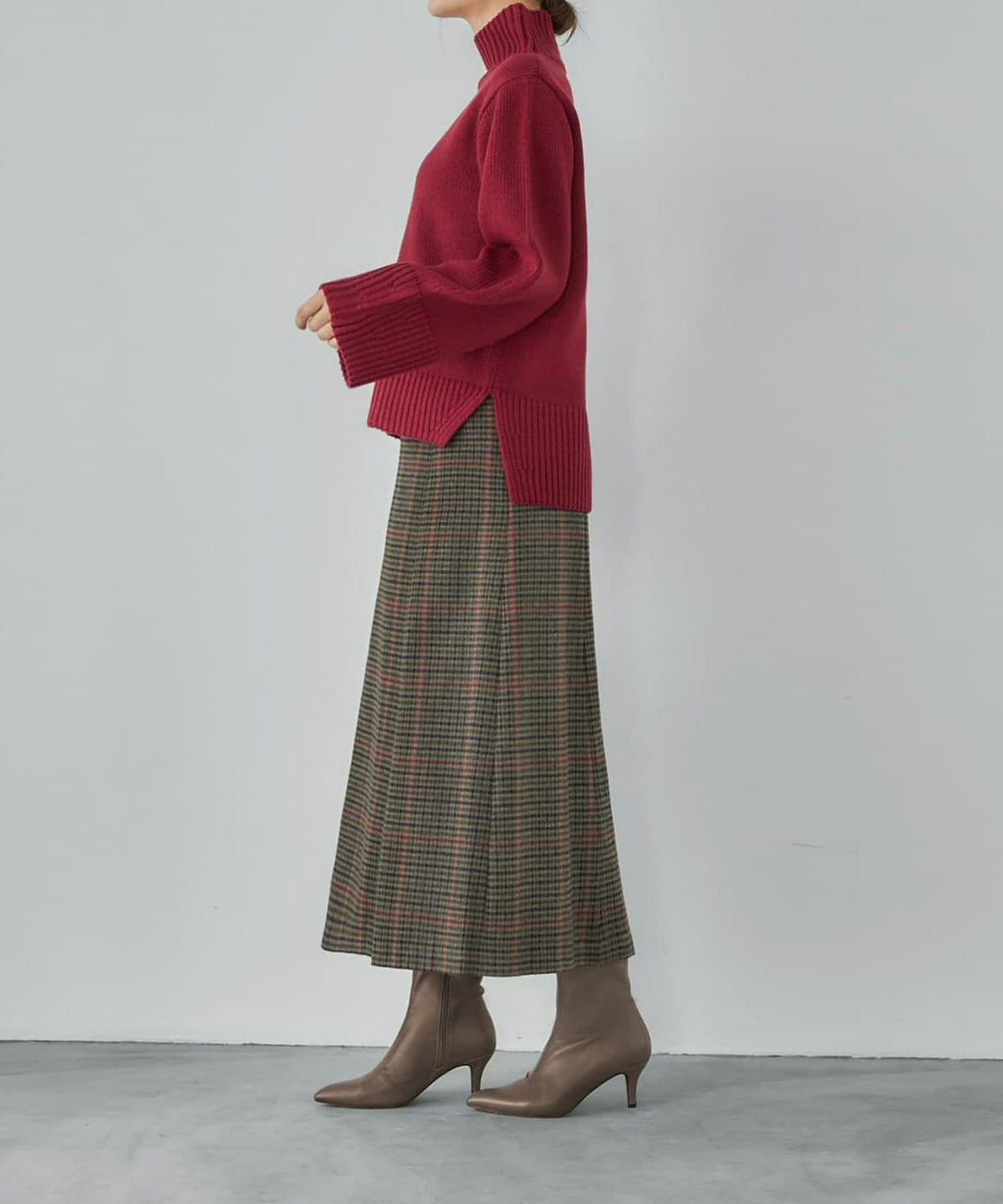 着用イメージ 165cm ベージュミックス 02サイズ