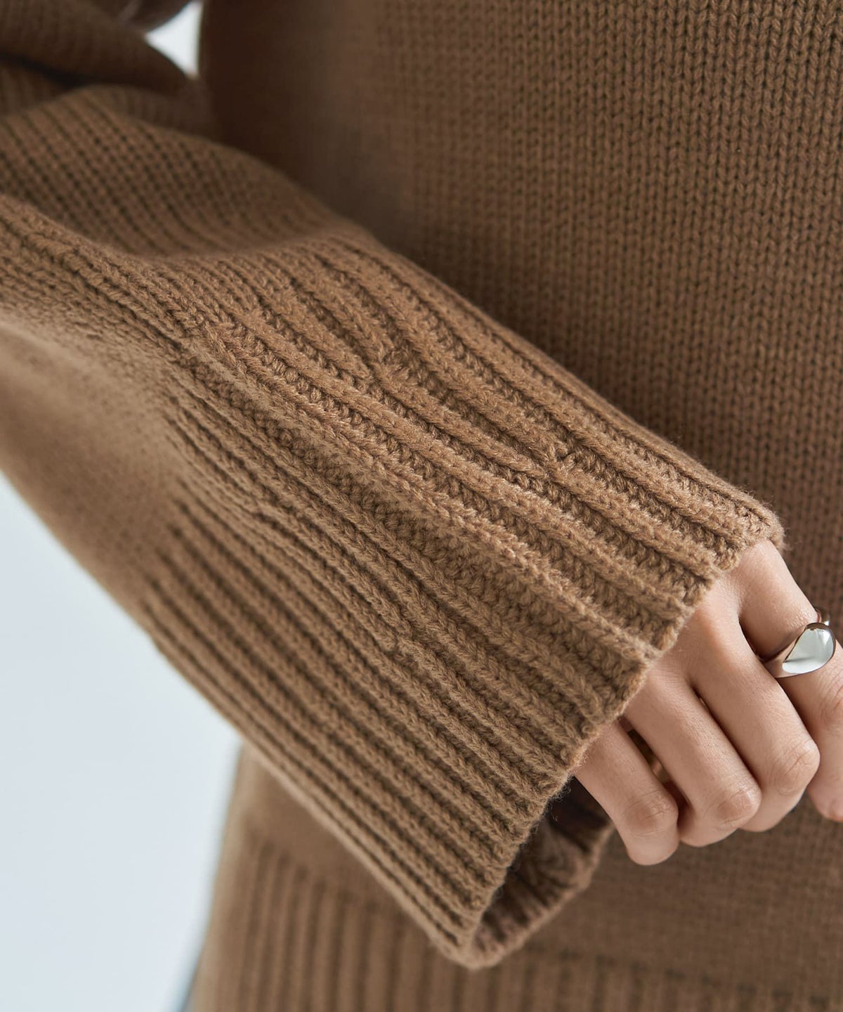 着用イメージ 166cm キャメル