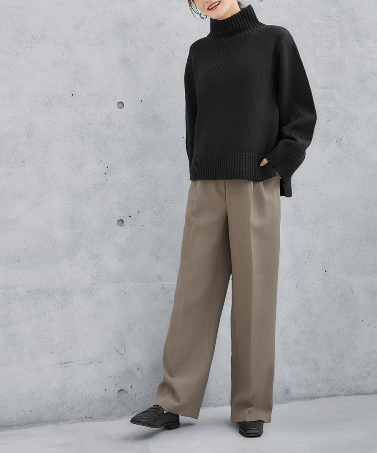 着用イメージ 165cm ブラック