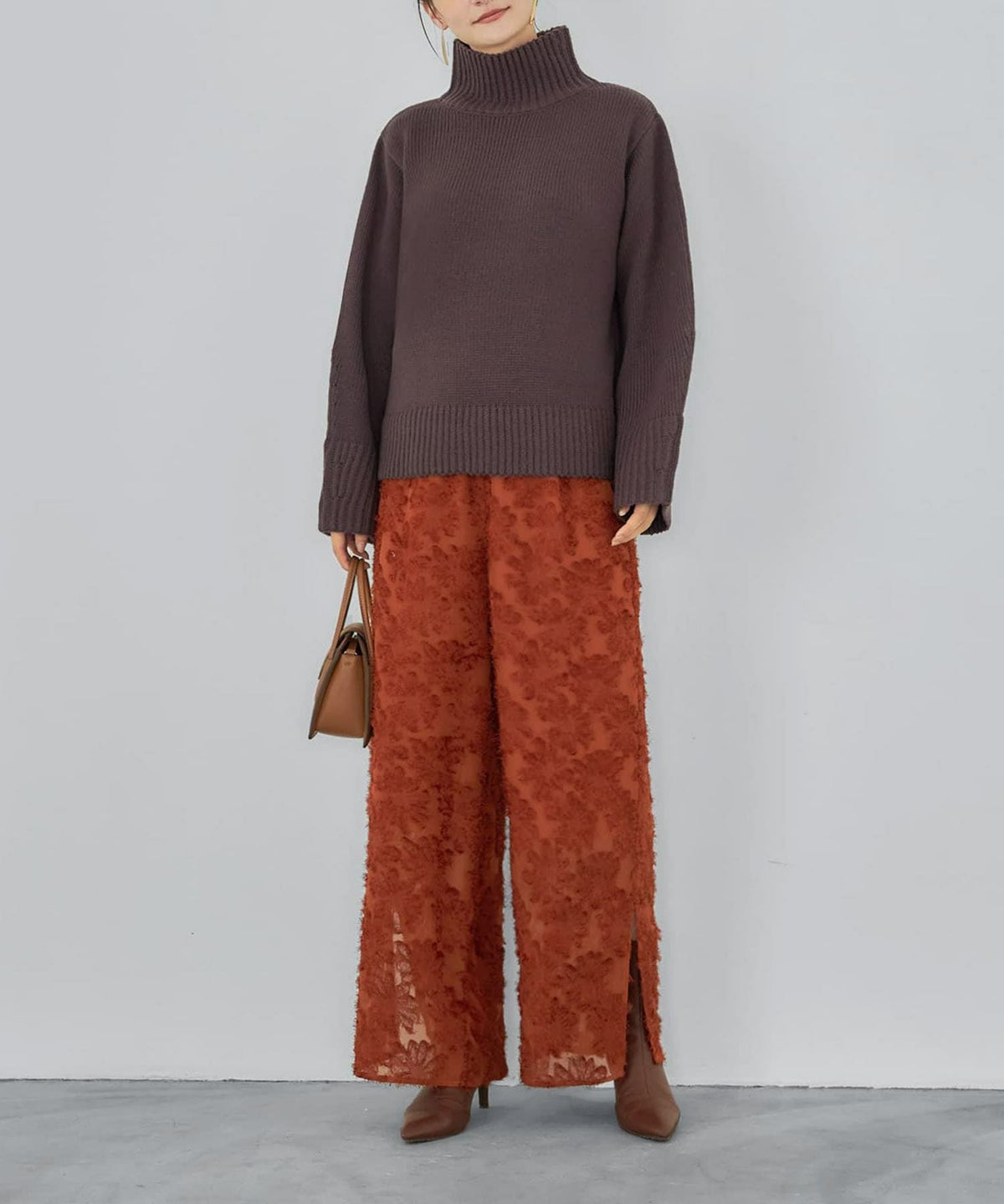 着用イメージ 165cm セピア