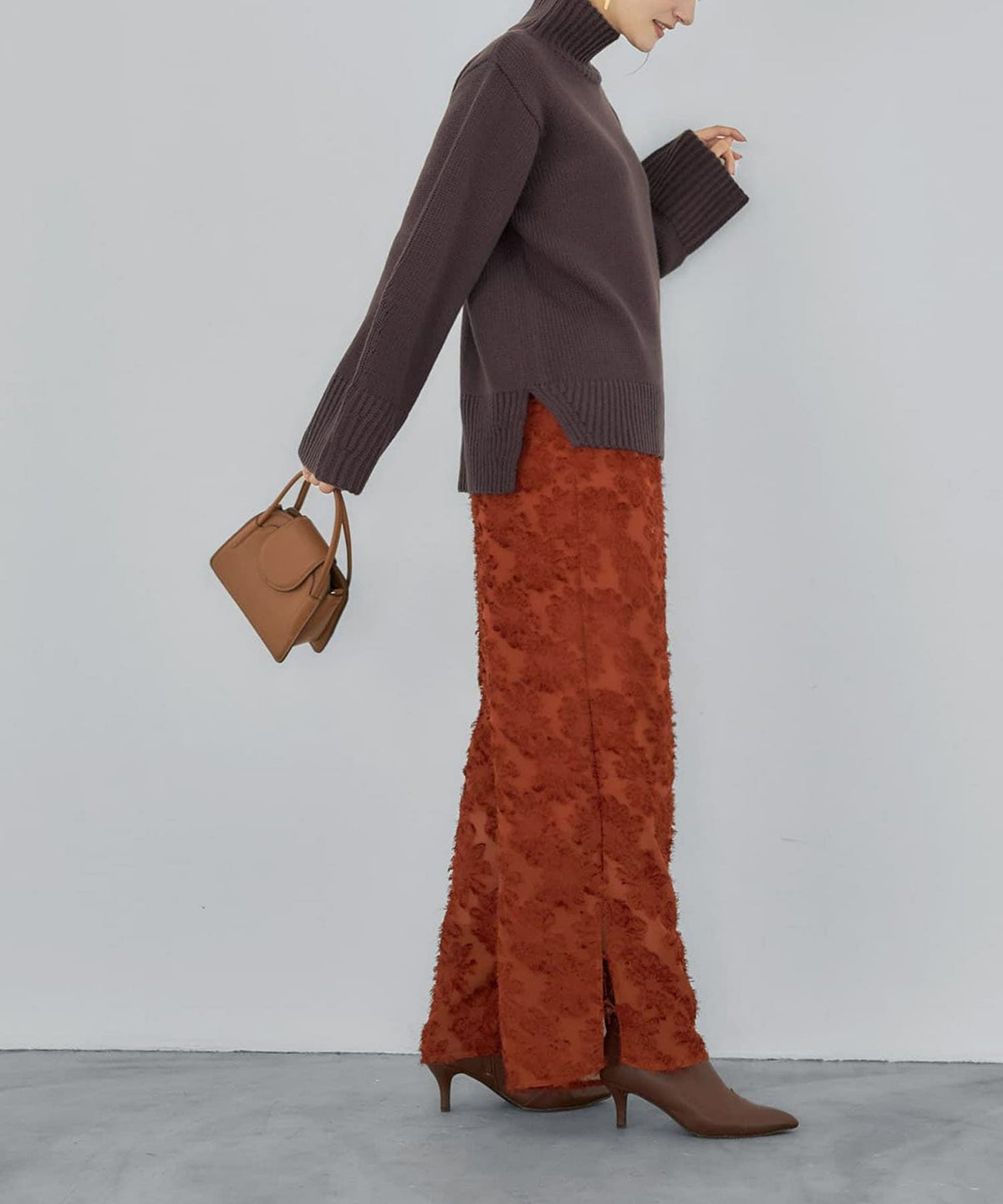 着用イメージ 165cm セピア