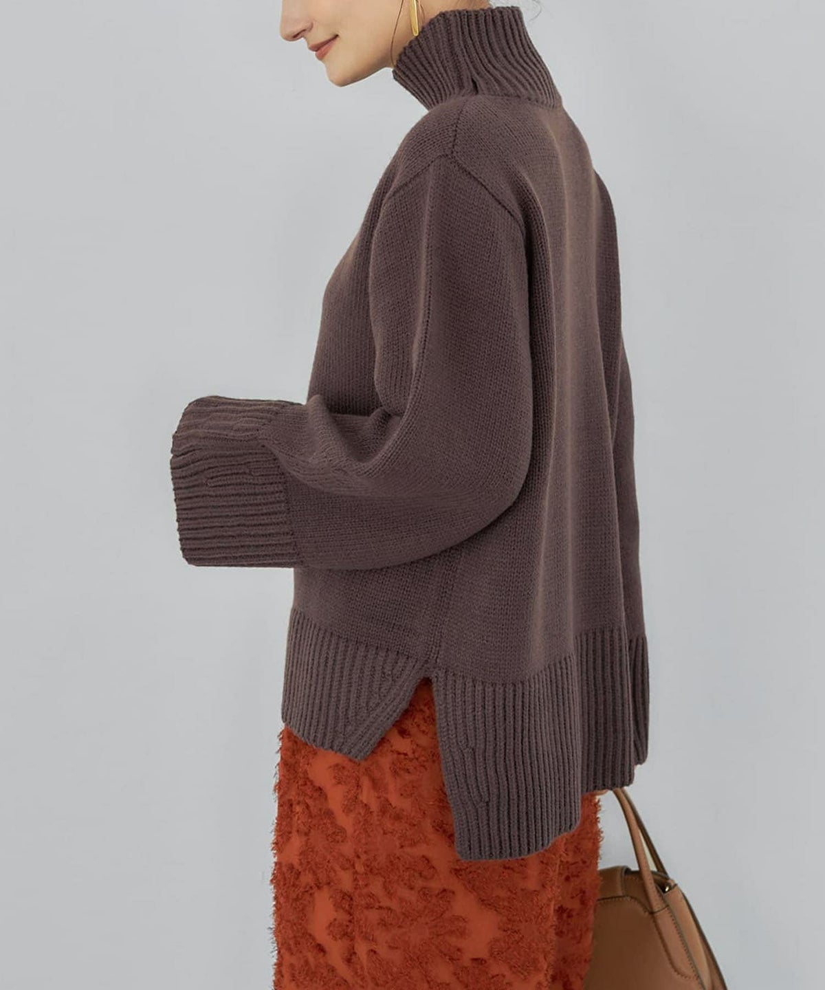 着用イメージ 165cm セピア