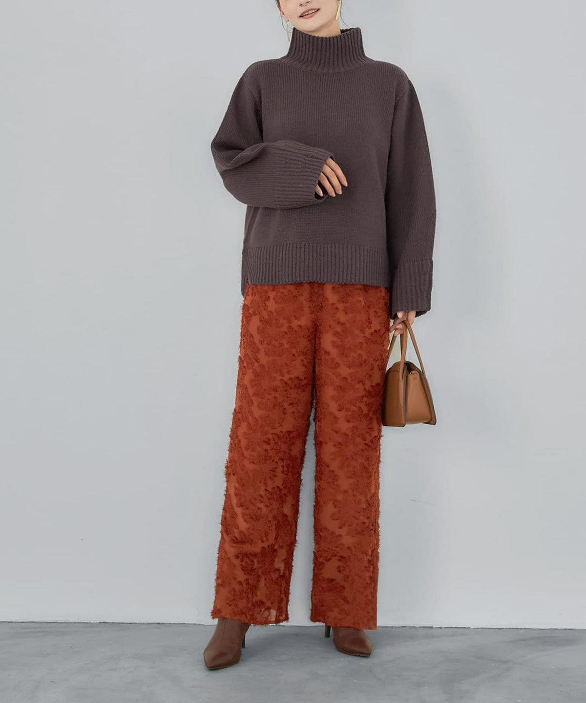 着用イメージ 165cm セピア