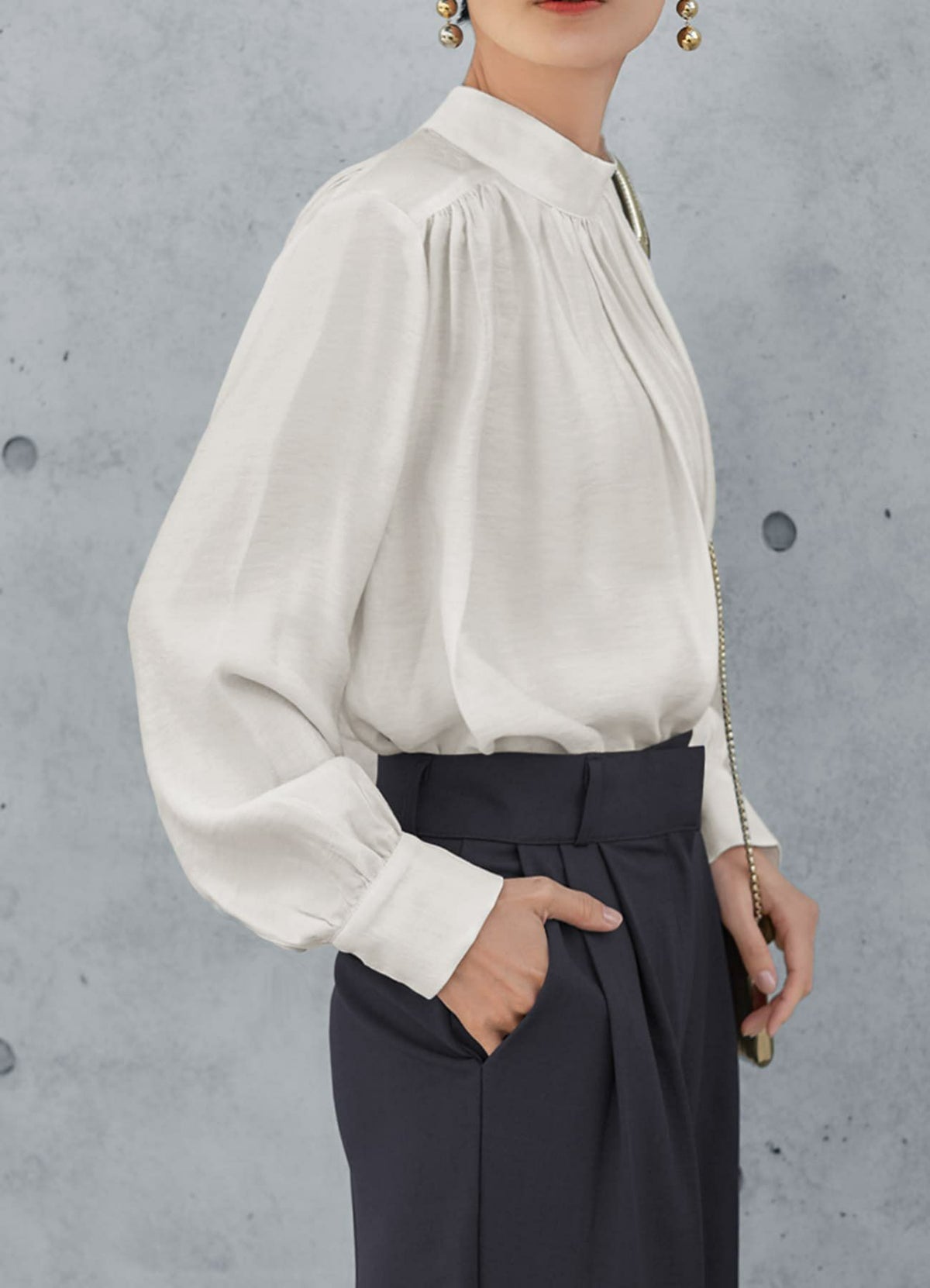 着用イメージ 165cm ホワイト