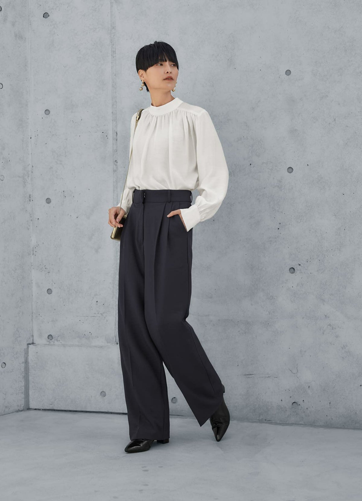 着用イメージ 165cm ホワイト