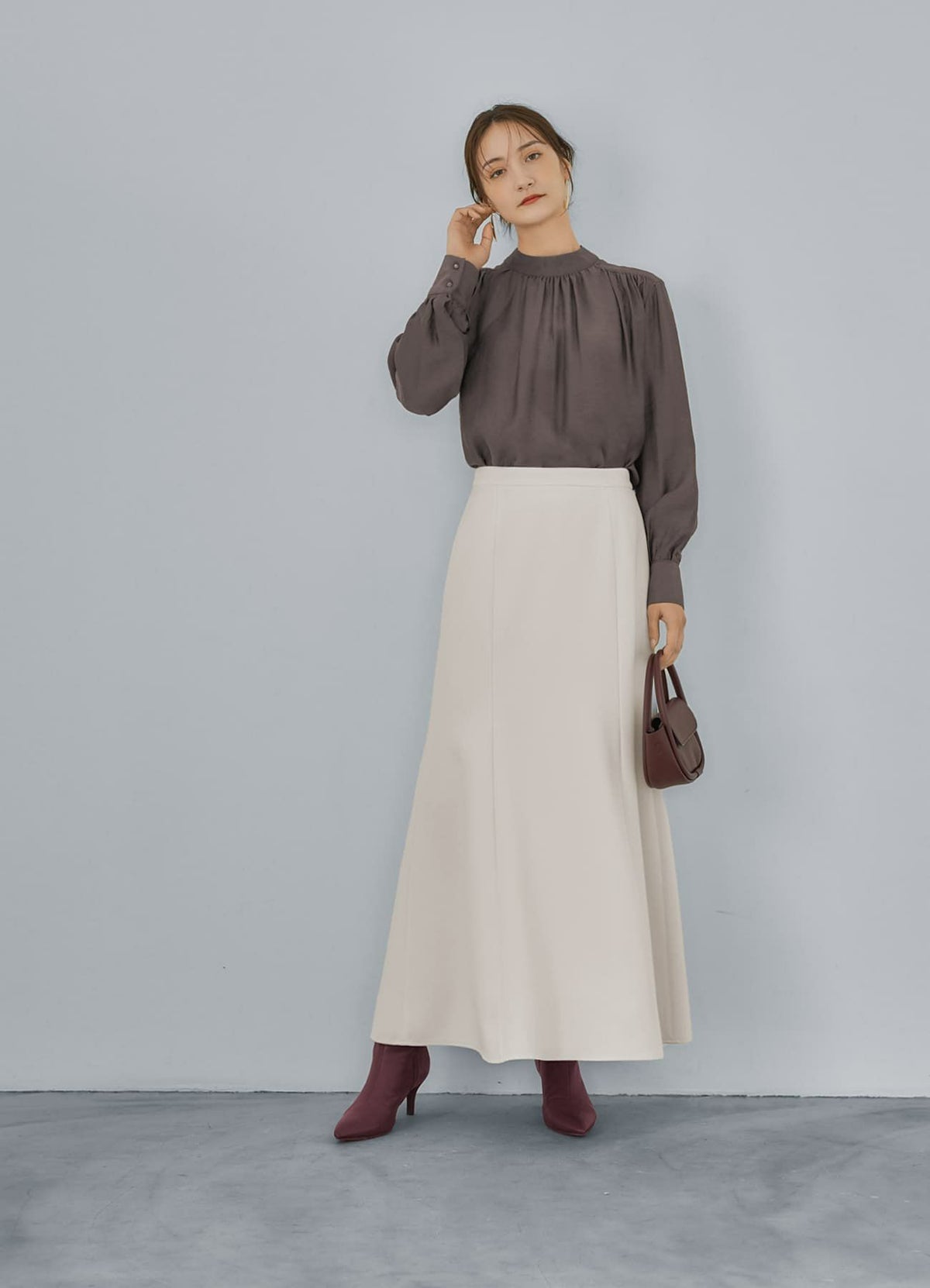 着用イメージ 165cm ブラウン