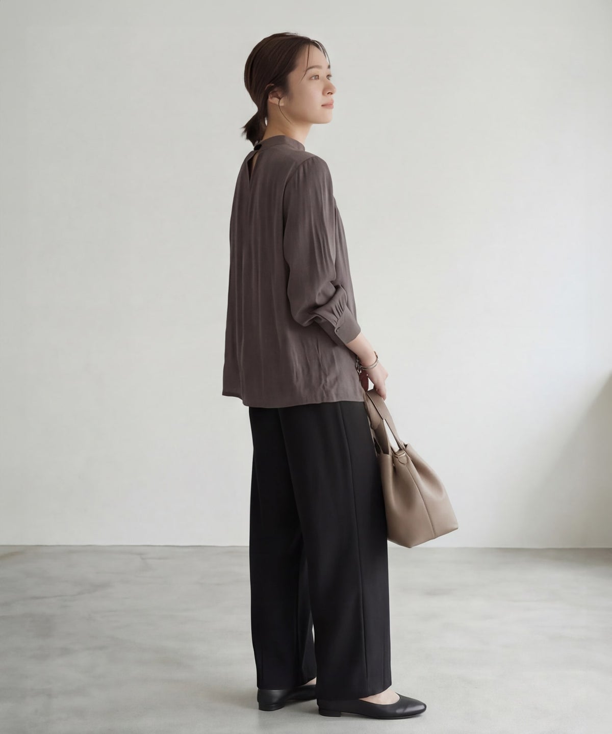 着用イメージ 165cm ブラウン