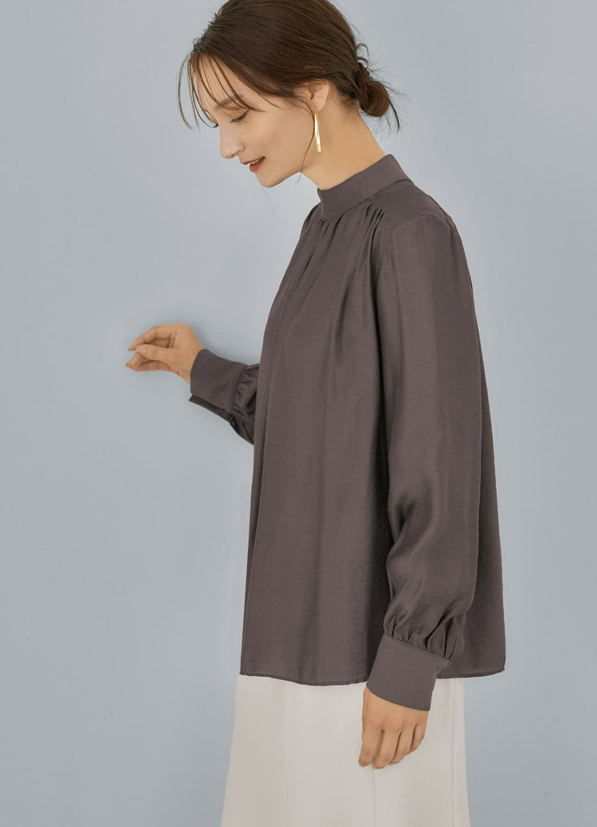 着用イメージ 165cm ブラウン