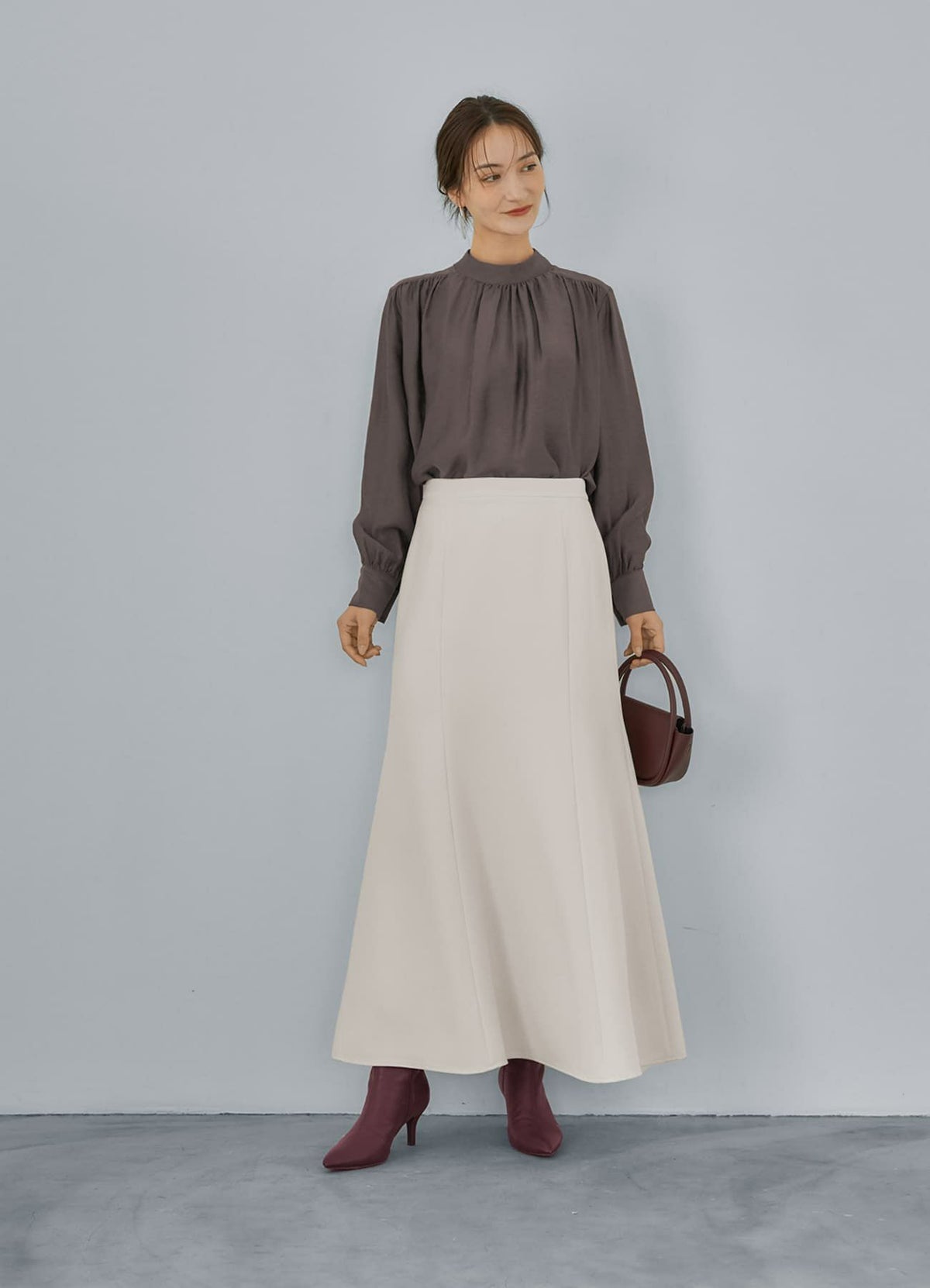 着用イメージ 165cm ブラウン