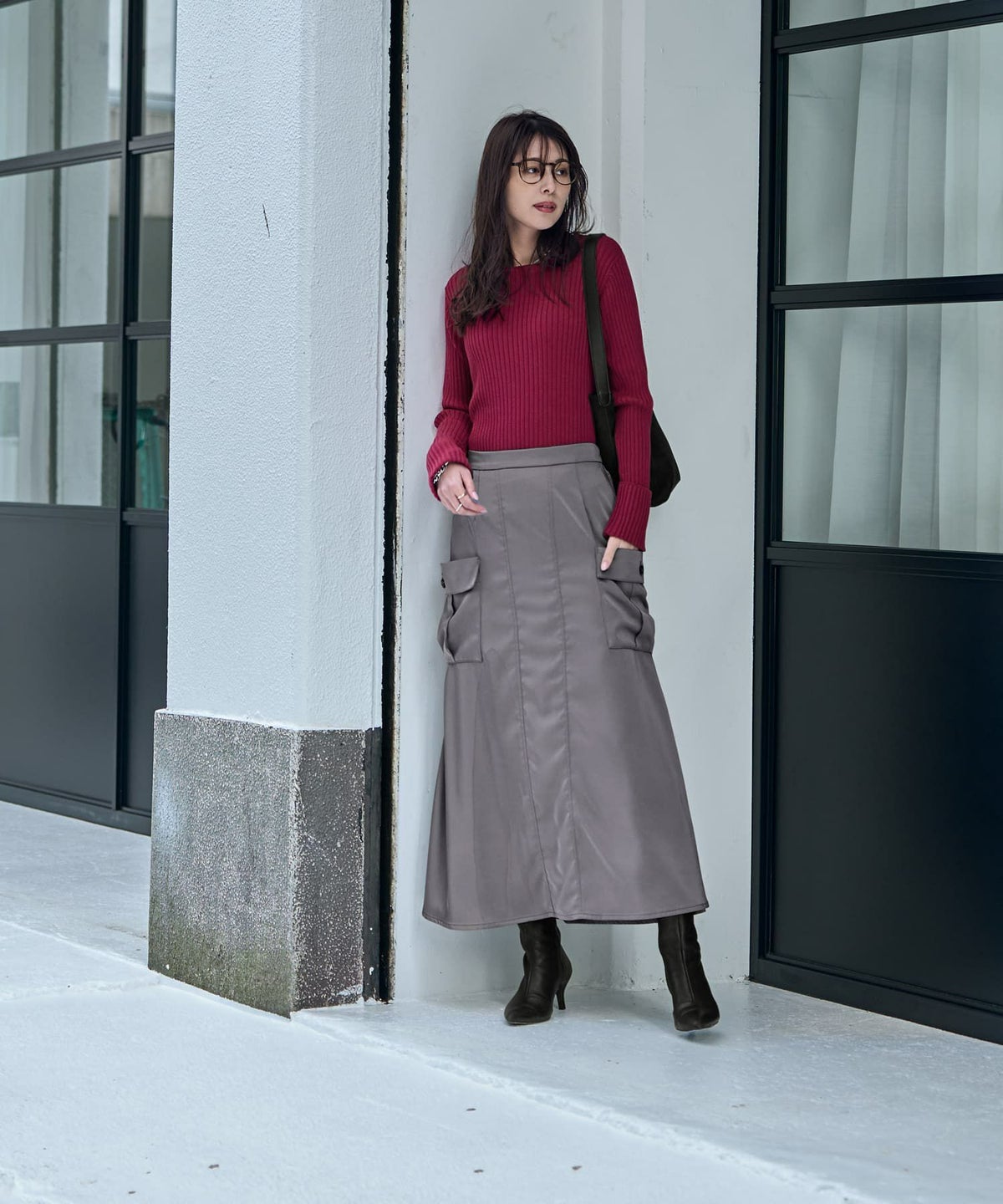 着用イメージ 168cm 着用サイズ 02 グレー