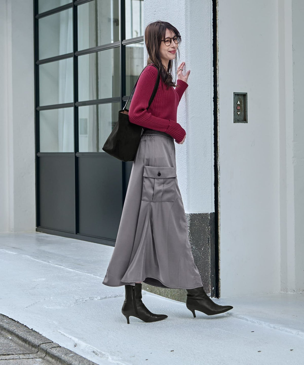 着用イメージ 168cm 着用サイズ 02 グレー