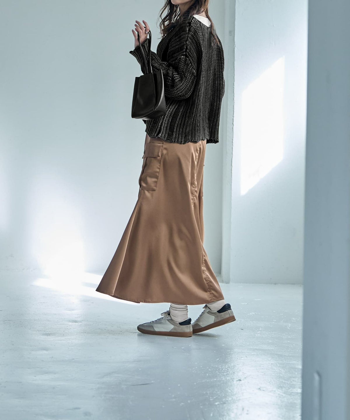 着用イメージ 168cm 着用サイズ 02　キャメルベージュ