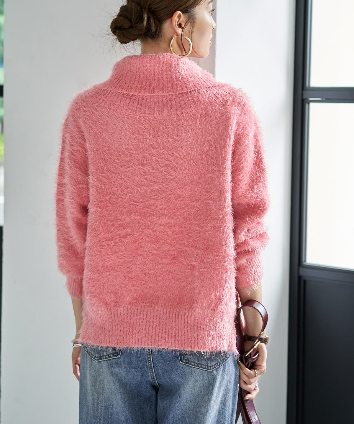 着用イメージ 166cm ピンク