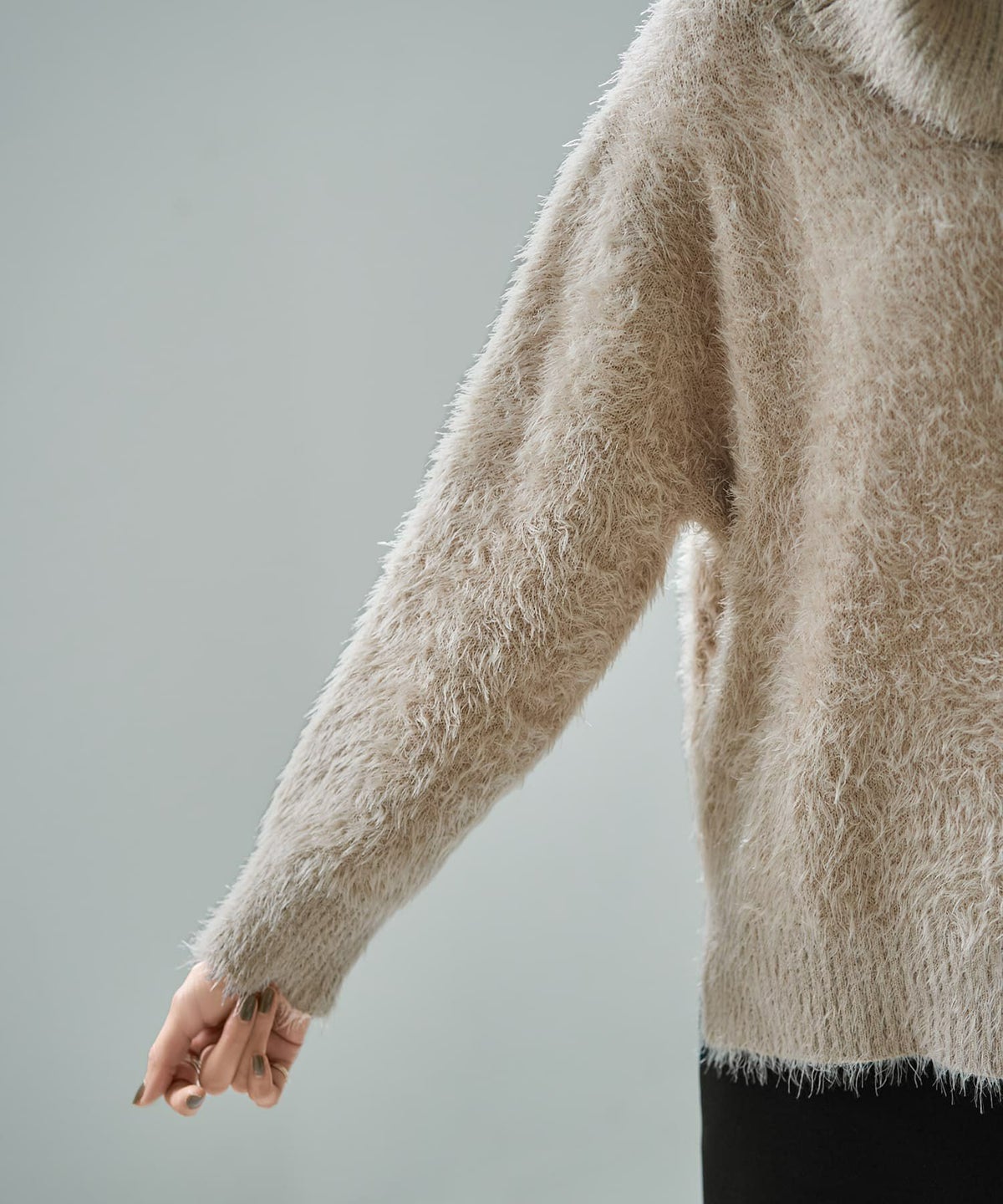 着用イメージ 166cm ベージュ