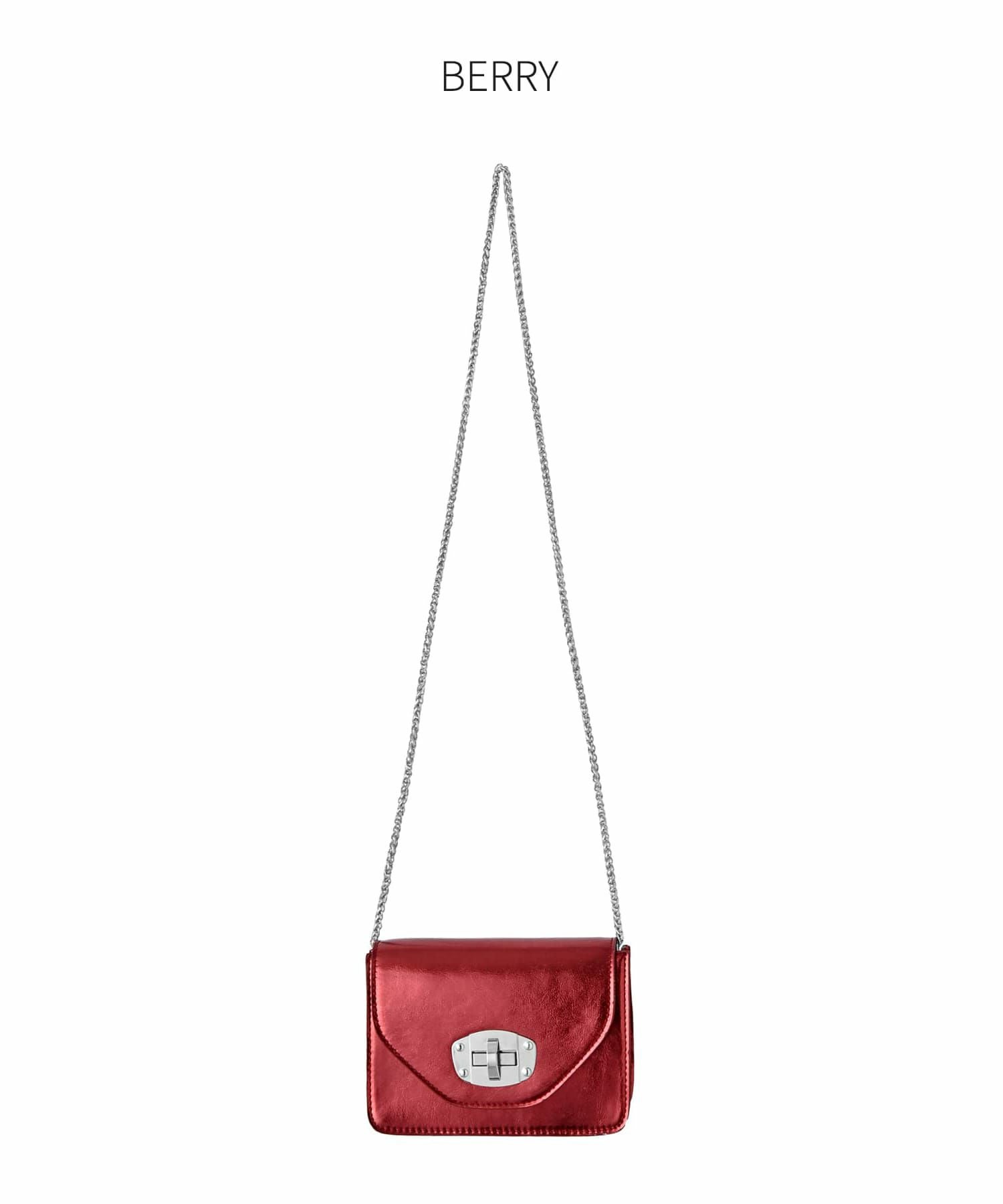 OUTLET】2wayチェーンショルダーメタリックバッグ | おしゃれな大人