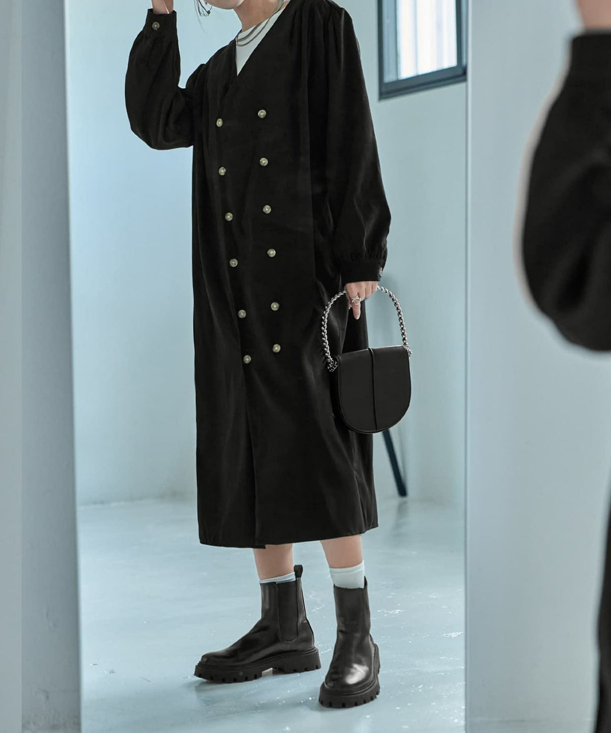 着用イメージ 168cm ブラック