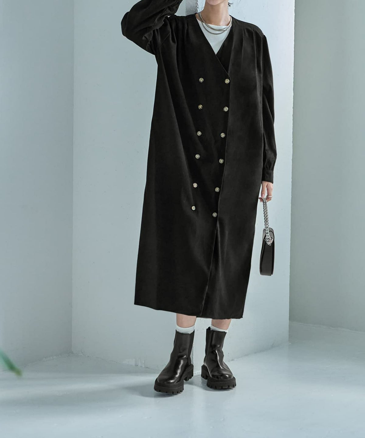 着用イメージ 168cm ブラック