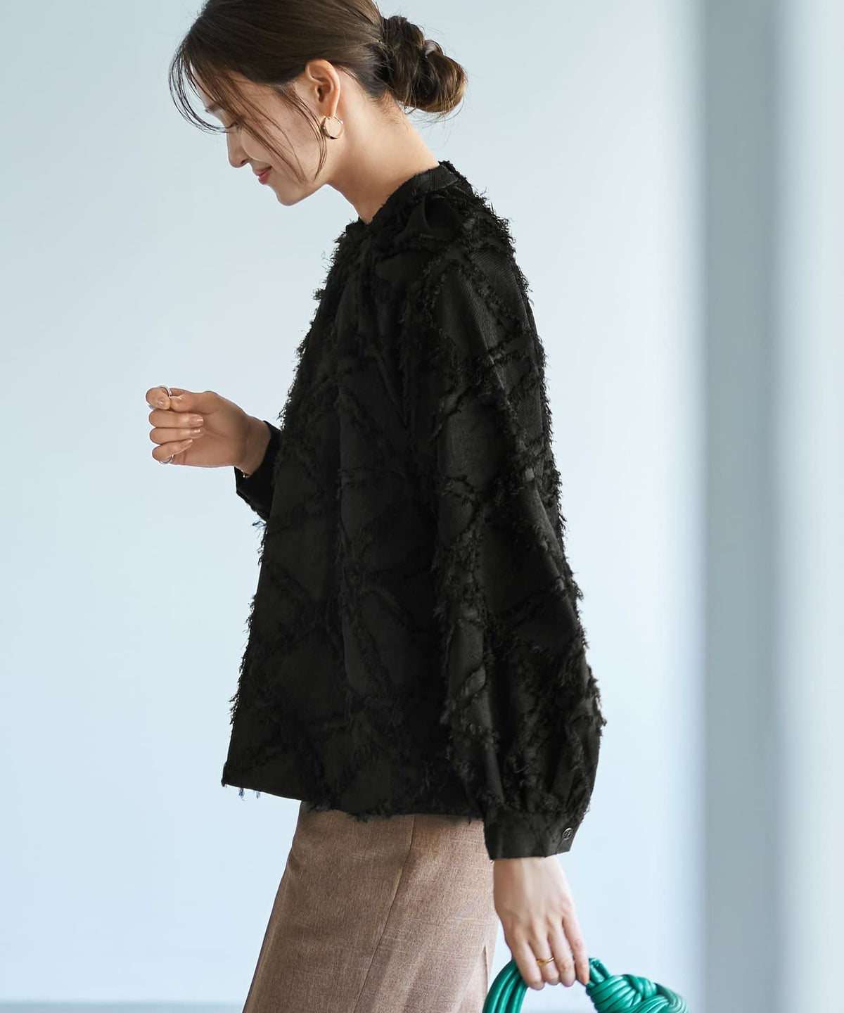 着用イメージ 166cm ブラック