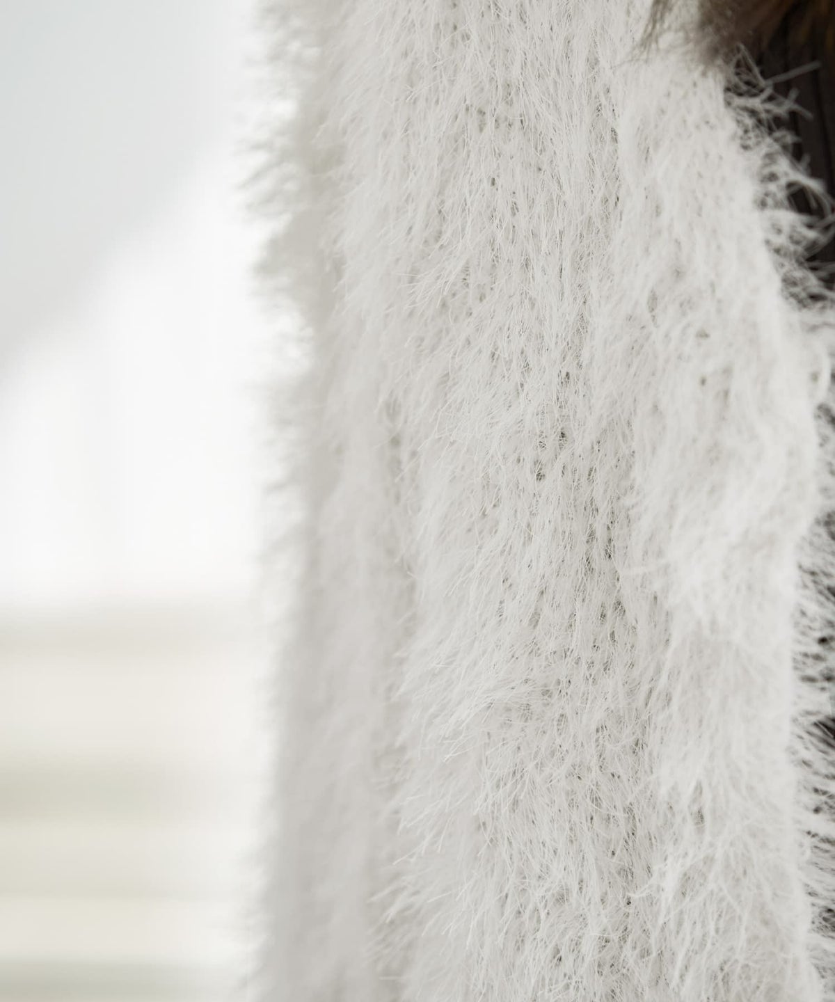 着用イメージ 167cm アイボリー