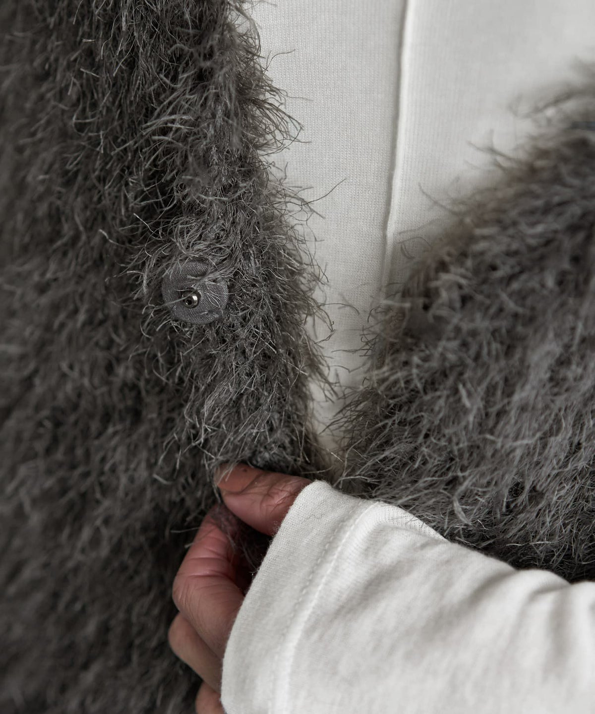 着用イメージ 167cm チャコール