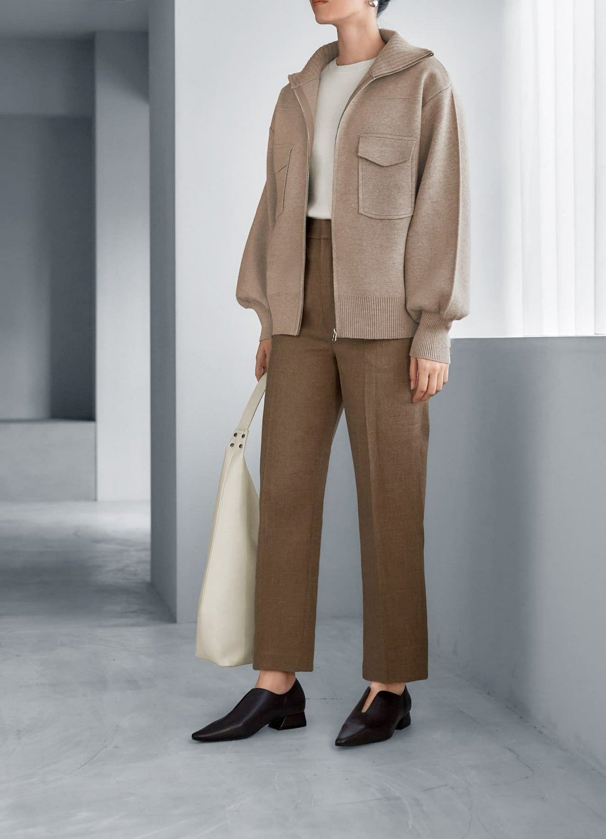 着用イメージ 165cm コーヒー