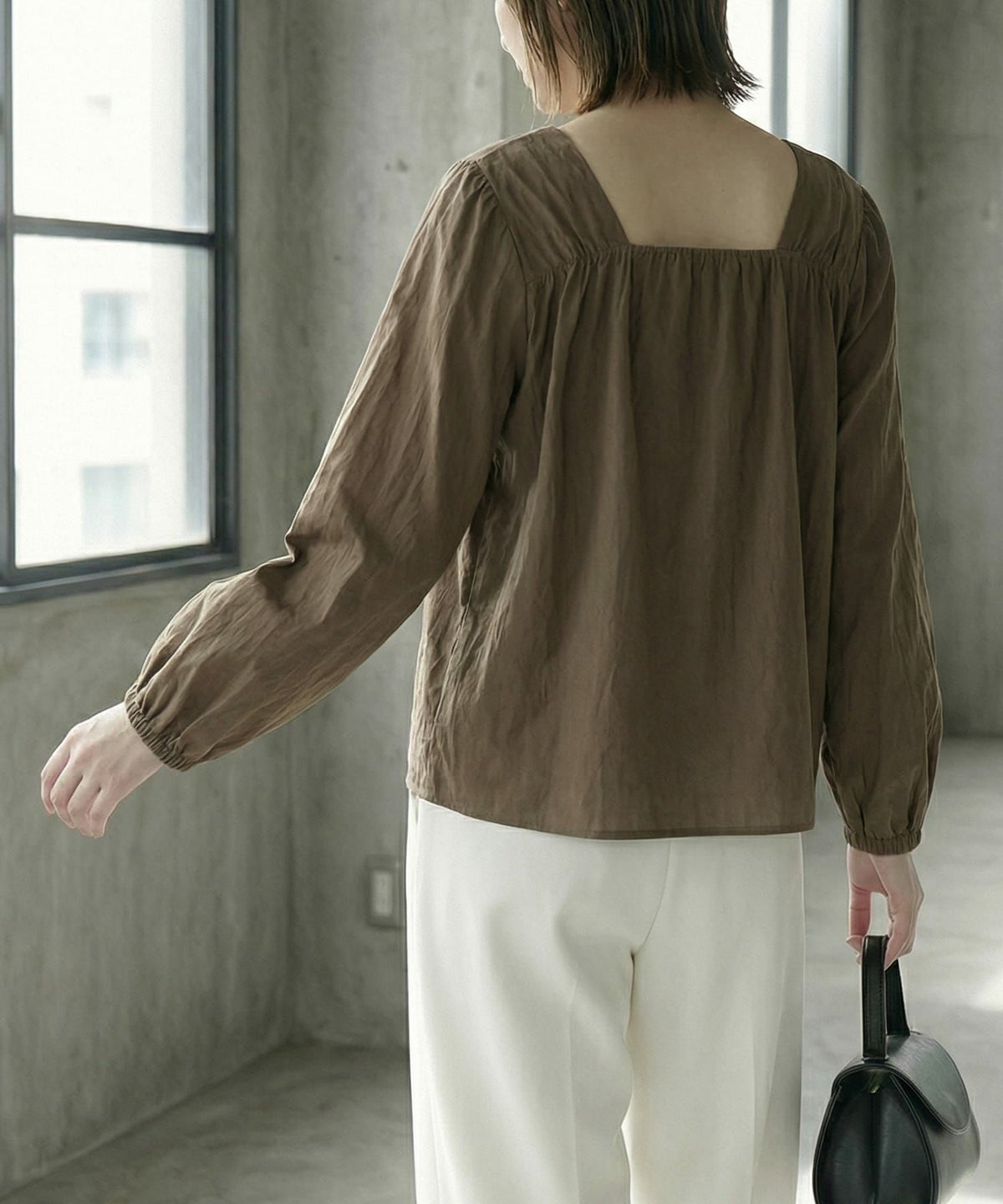 着用イメージ 168cm ブラウン