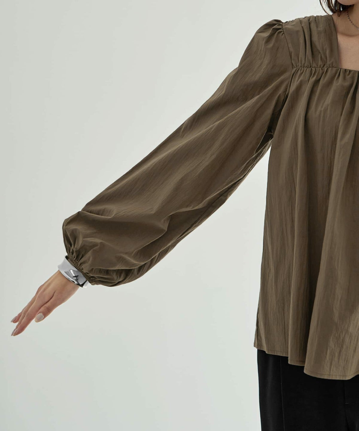 着用イメージ 168cm ブラウン