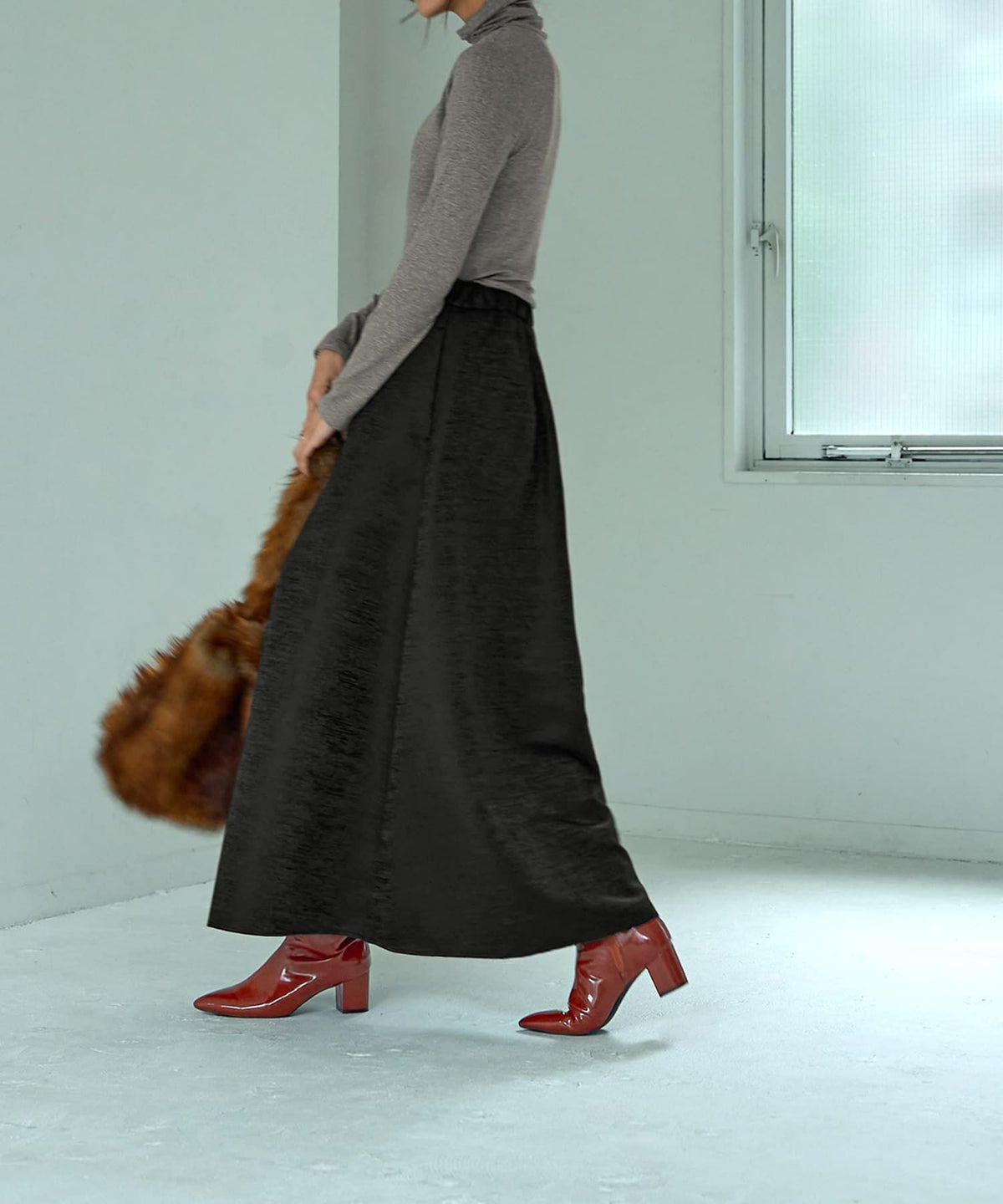 着用イメージ 165cm 着用サイズ S ブラック