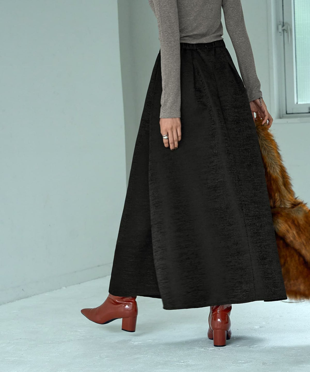 着用イメージ 165cm 着用サイズ S ブラック