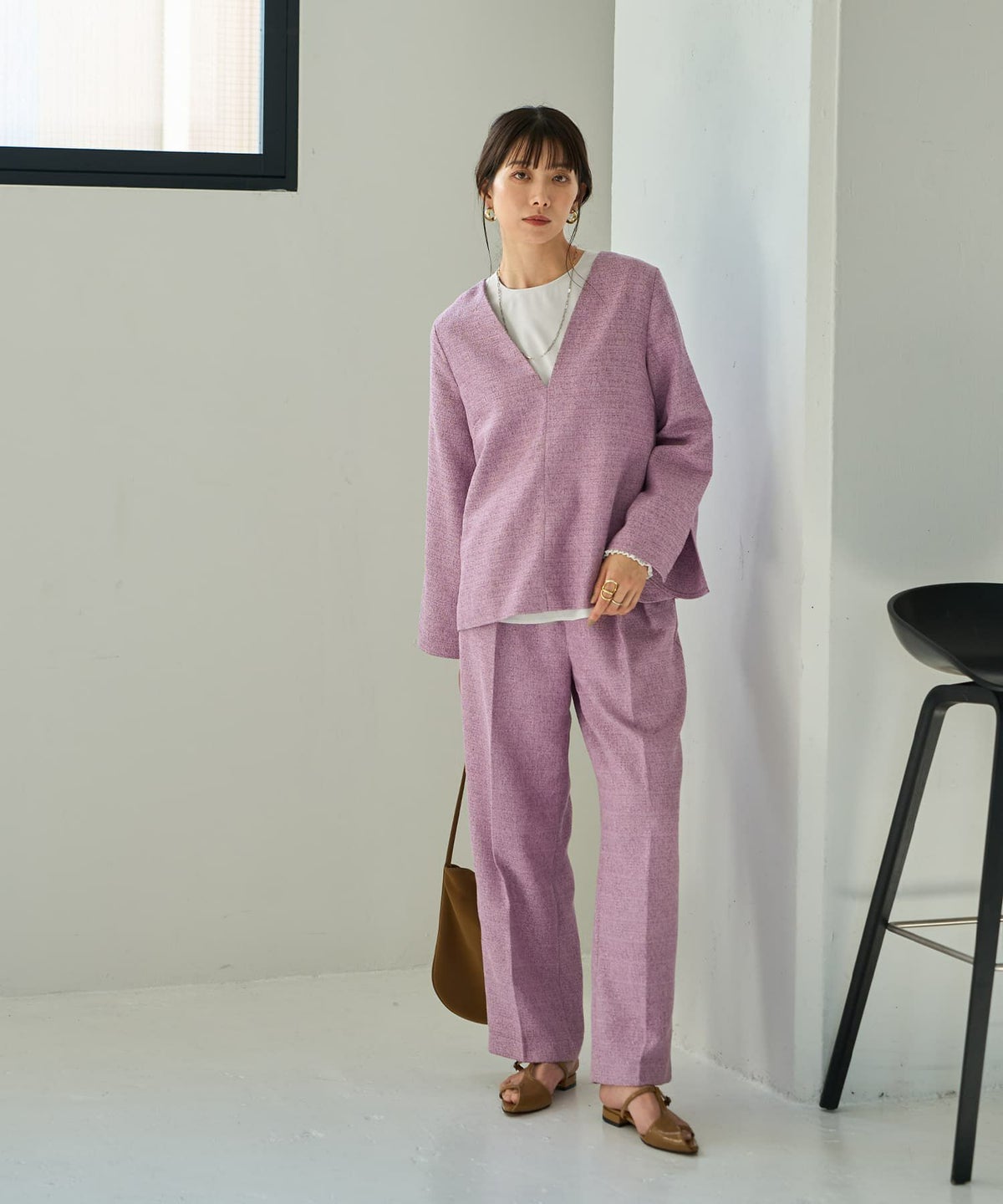 着用イメージ 165cm ピンクミックス