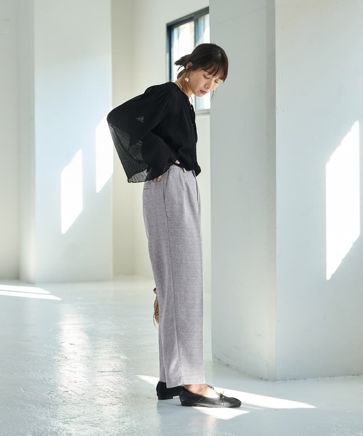 着用イメージ 165cm Sサイズ グレーミックス